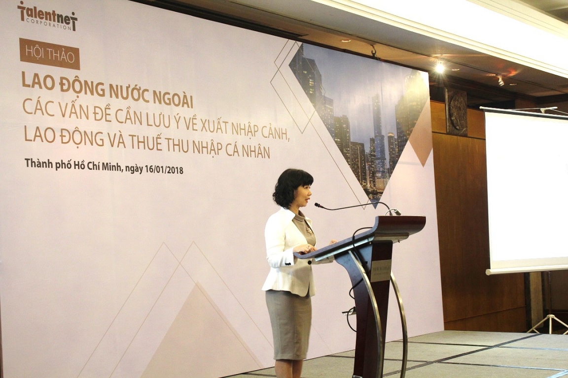 Ms. Nguyen Thi Thanh Huong – Deputy CEO of Talentnet – Opening speech